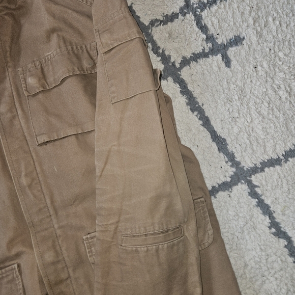 All-son Brand Military Style Button/snap Utilty Hooded Jacket Large - Picture 4 of 7